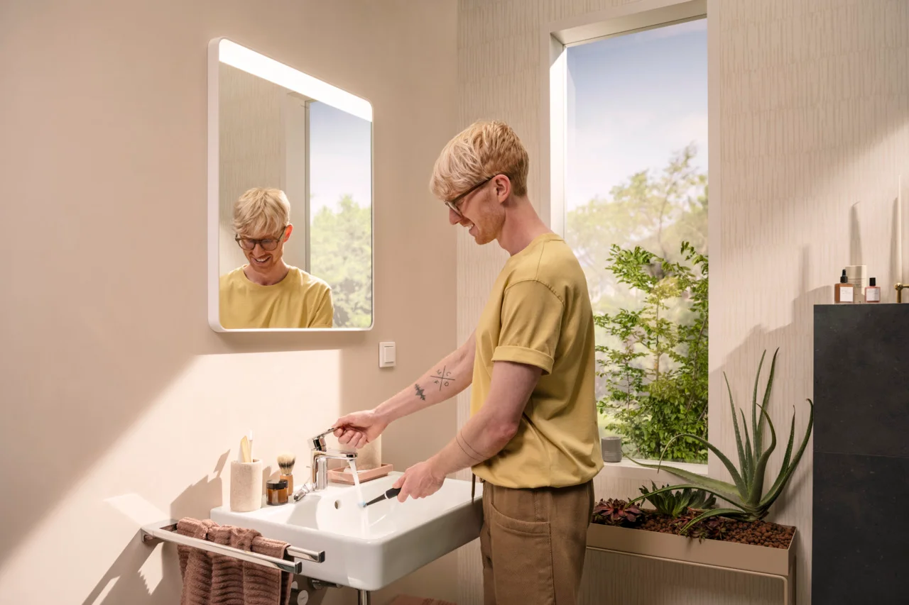 Hansgrohe Xanuia Q Waschtisch in Weiß, 600x480 mm, wandhängend mit Hahnloch und Überlauf, SmartClean-Glasur Hansgrohe Xanuia Q Waschtisch in Weiß, 600x480 mm, wandhängend mit Hahnloch und Überlauf, SmartClean-Glasur