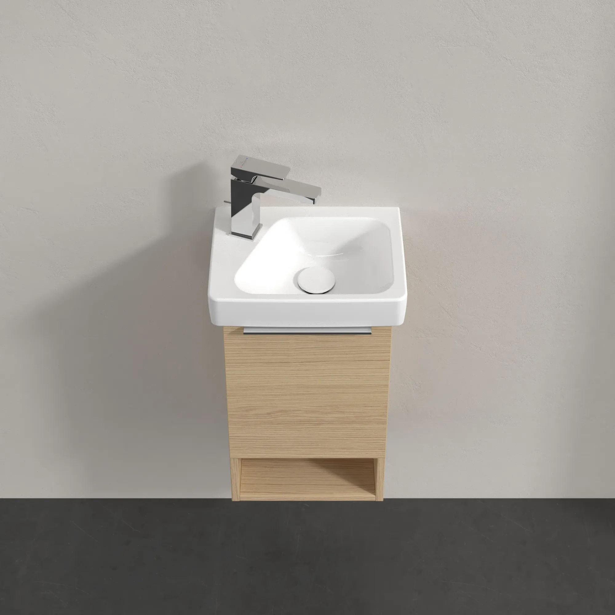 Villeroy & Boch Waschbeckenunterschrank Architectura Nordic Oak, 310 x 520 x 243 mm, mit SoftClosing-Technologie und Vollauszugsschublade
