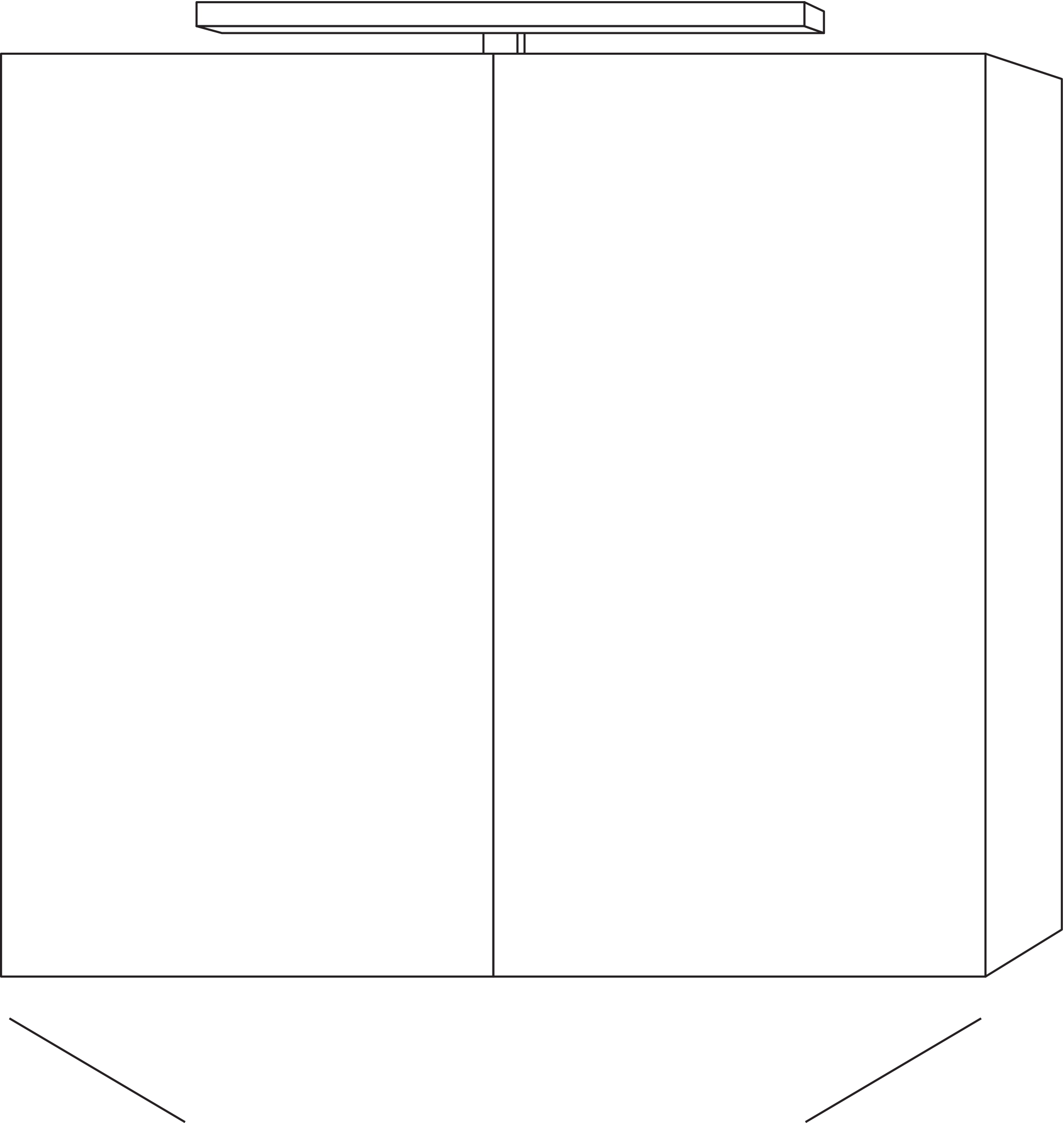 Sanipa Wandvorbau Spiegelschrank „Milla“ 800 × 750 × 149 mm in Taupe (matt)