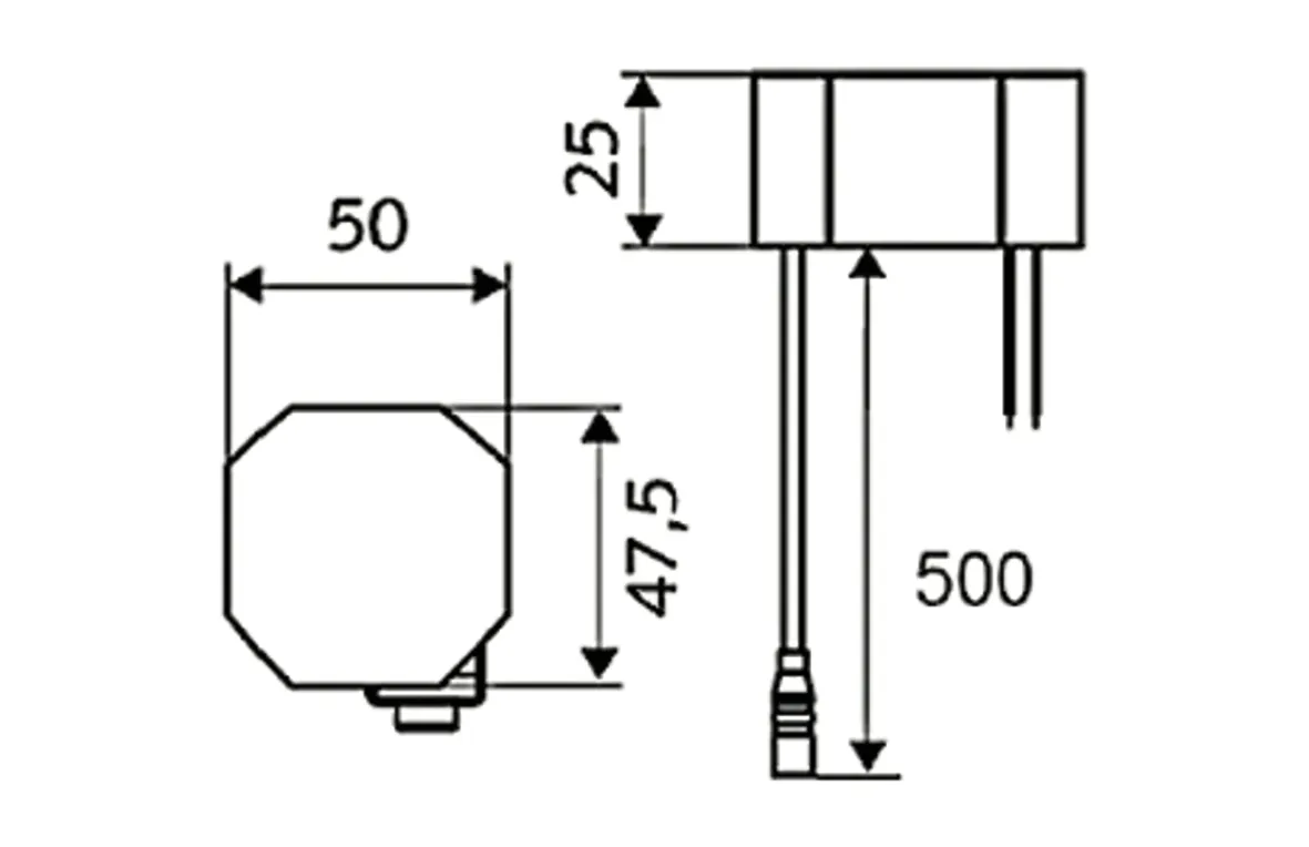 Waschtisch-Armatur PURIS E, Elektronisch, HD-M - Hochdruck Mischwasser, Infrarot, Unterputznetzteil 9 VDC, 100 - 240 VAC, 50 - 60 Hz, G 3/8 IG, chrom