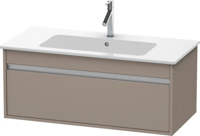 Duravit Waschtischunterschrank wandhängend „Ketho“ 100 × 41 × 47,5 cm Basalt Matt