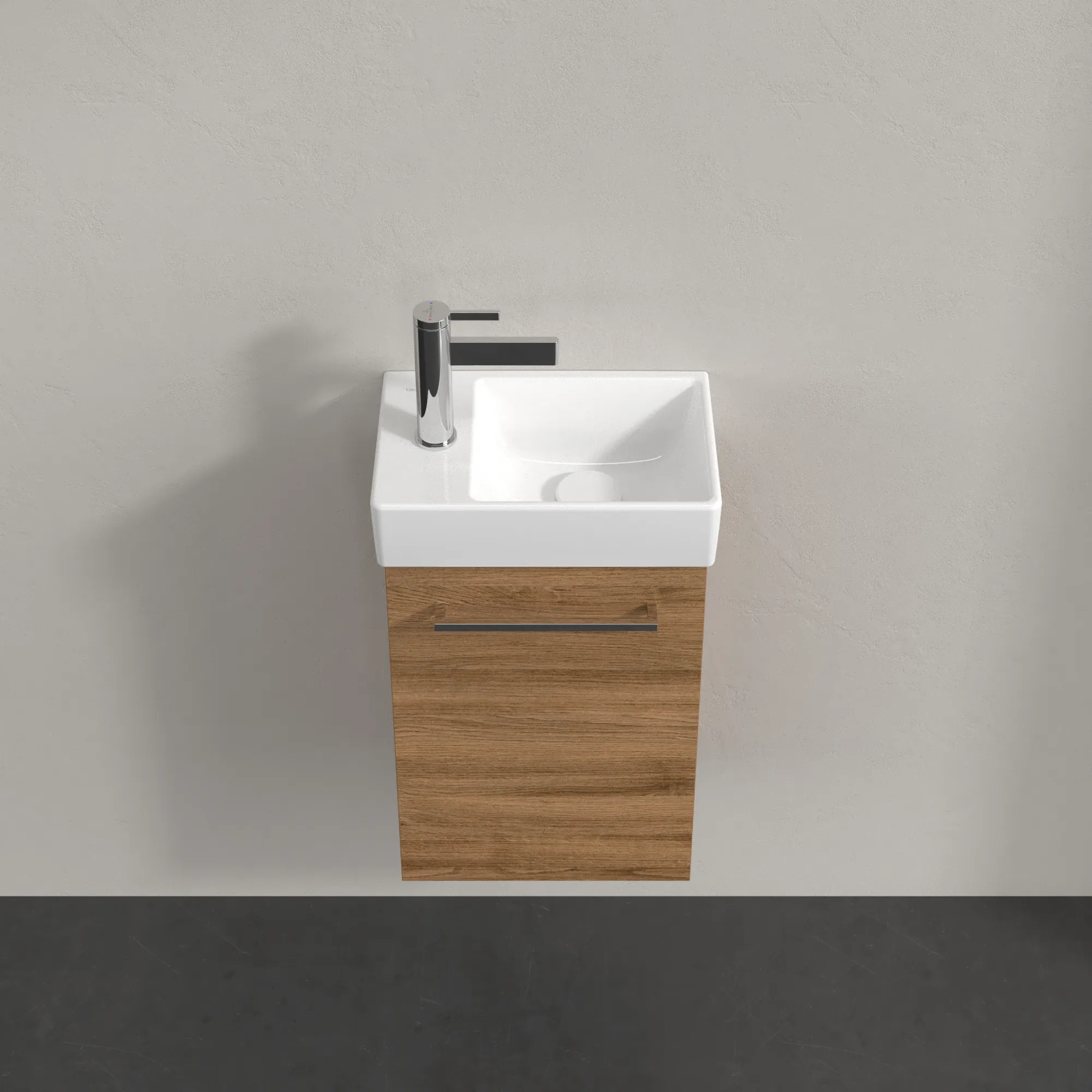 Villeroy & Boch Waschtischunterschrank mit Tür „Avento“ für Schrankwaschtisch 340 × 514 × 202 mm Kansas Oak, Anschlag rechts, Soft Closing, 1 Tür Villeroy & Boch Waschtischunterschrank mit Tür „Avento“ für Schrankwaschtisch 340 × 514 × 202 mm Kansas Oak, Anschlag rechts, Soft Closing, 1 Tür