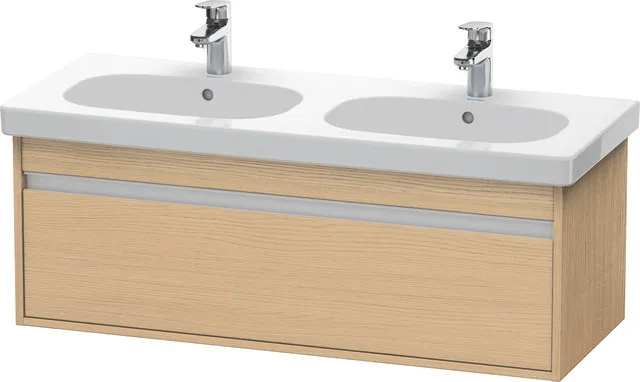 Duravit Waschtischunterschrank wandhängend „Ketho“ 115 × 41 × 45,5 cm Eiche Natur Duravit Waschtischunterschrank wandhängend „Ketho“ 115 × 41 × 45,5 cm Eiche Natur