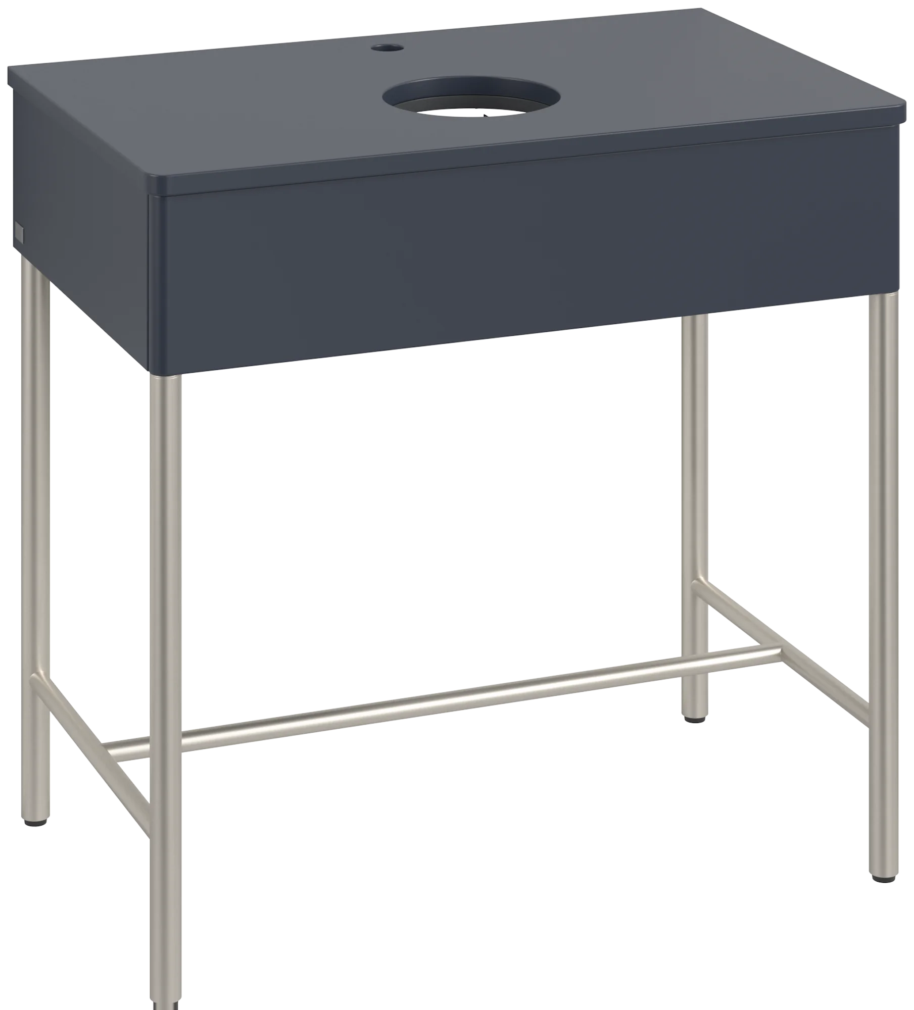Villeroy & Boch Waschbeckenunterschrank Artis K60050, Eckig Midnight Blue Matt Lacquer, 800x782x500mm, Push-to-open Funktion, mit Hahnlochbohrung Villeroy & Boch Waschbeckenunterschrank Artis K60050, Eckig Midnight Blue Matt Lacquer, 800x782x500mm, Push-to-open Funktion, mit Hahnlochbohrung