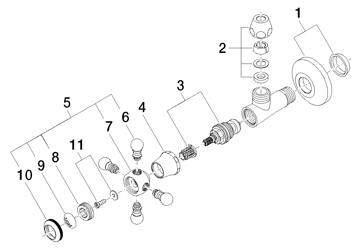 Dornbracht Madison Eckventil - Chrom, Rosette D. 60 mm, Porzellanplättchen HOT Dornbracht Madison Eckventil - Chrom, Rosette D. 60 mm, Porzellanplättchen HOT