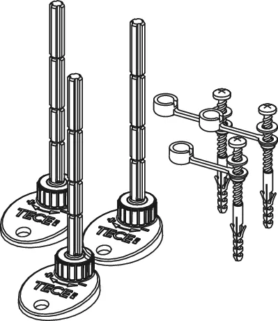 TECEdrainprofile Montagefüße Set TECEdrainprofile Montagefüße Set