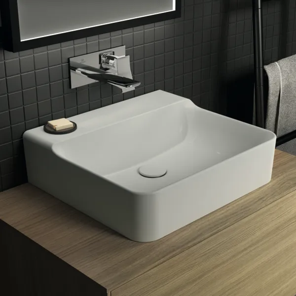 Waschbecken „Conca“ 50 × 45 × 14,5 cm in Weiß