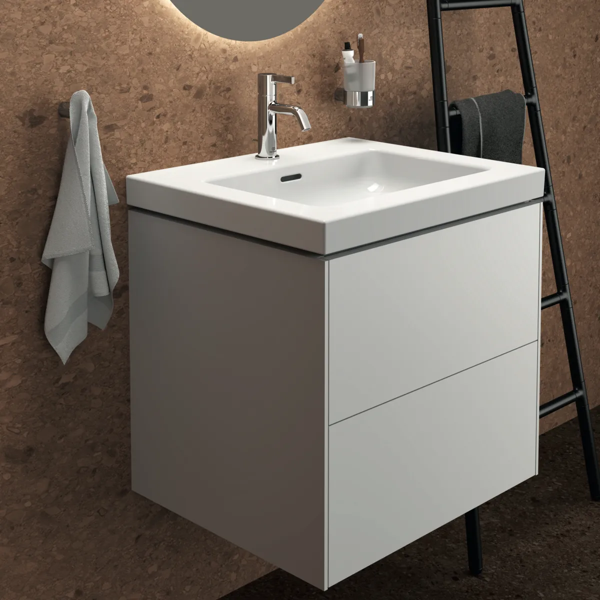 Handtuchhaken Conca, rund, Brushed Gold Handtuchhaken Conca, rund, Brushed Gold