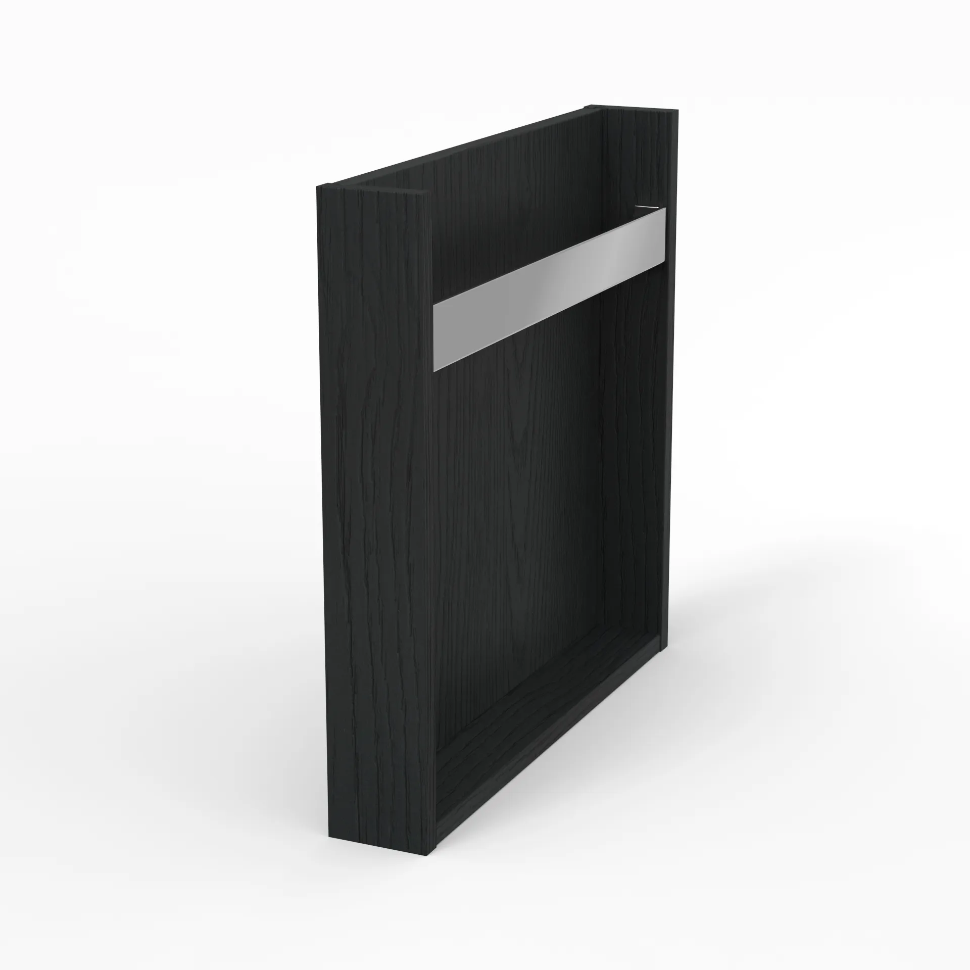 Konsolen vertikal - passend unterKonsole horizontalmit HandtuchhalterLack Farbe: Black Oak|Größe: 8,5 × 52 × 51 cm