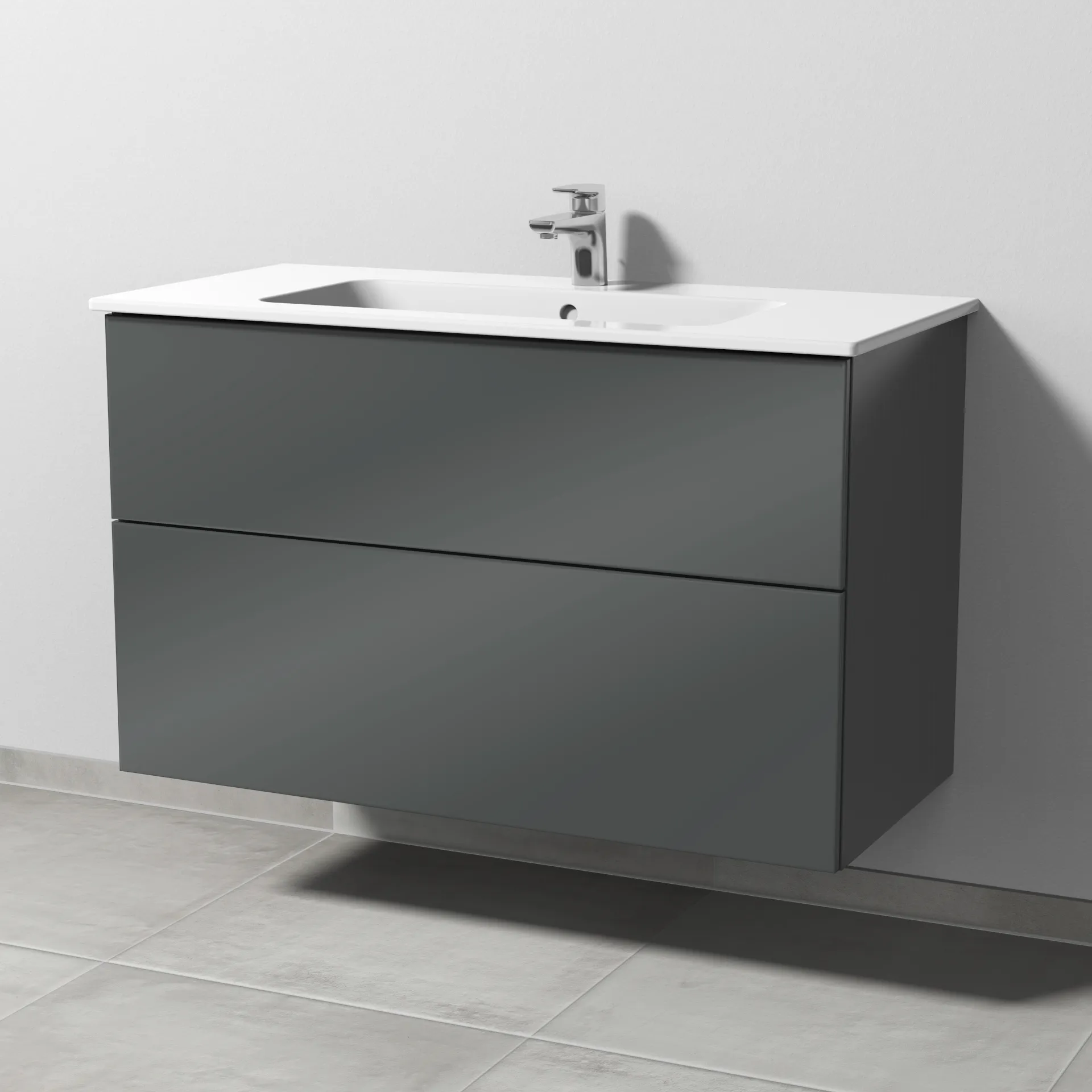 Sanipa Waschtischunterschrank „3way“ passend zu Keramik-Waschtische ME by Starck von Duravit 1000 × 613 × 467 mm in Anthrazit (glanz) Sanipa Waschtischunterschrank „3way“ passend zu Keramik-Waschtische ME by Starck von Duravit 1000 × 613 × 467 mm in Anthrazit (glanz)