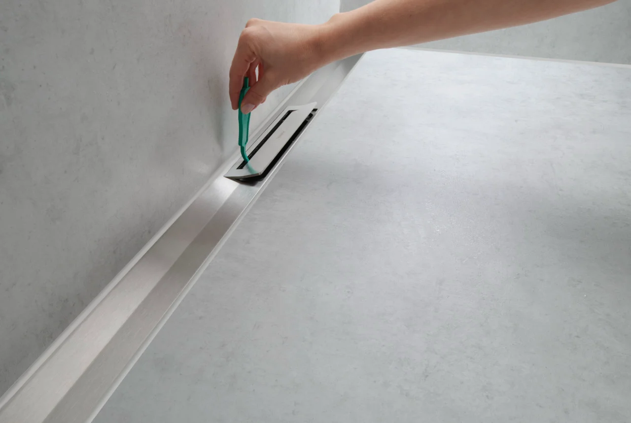 Hansgrohe RainDrain Flex Duschrinne 800 mm, wandangebunden, höhenverstellbar, Edelstahl V2A, bis zu 60 l/min Ablaufleistung Hansgrohe RainDrain Flex Duschrinne 800 mm, wandangebunden, höhenverstellbar, Edelstahl V2A, bis zu 60 l/min Ablaufleistung