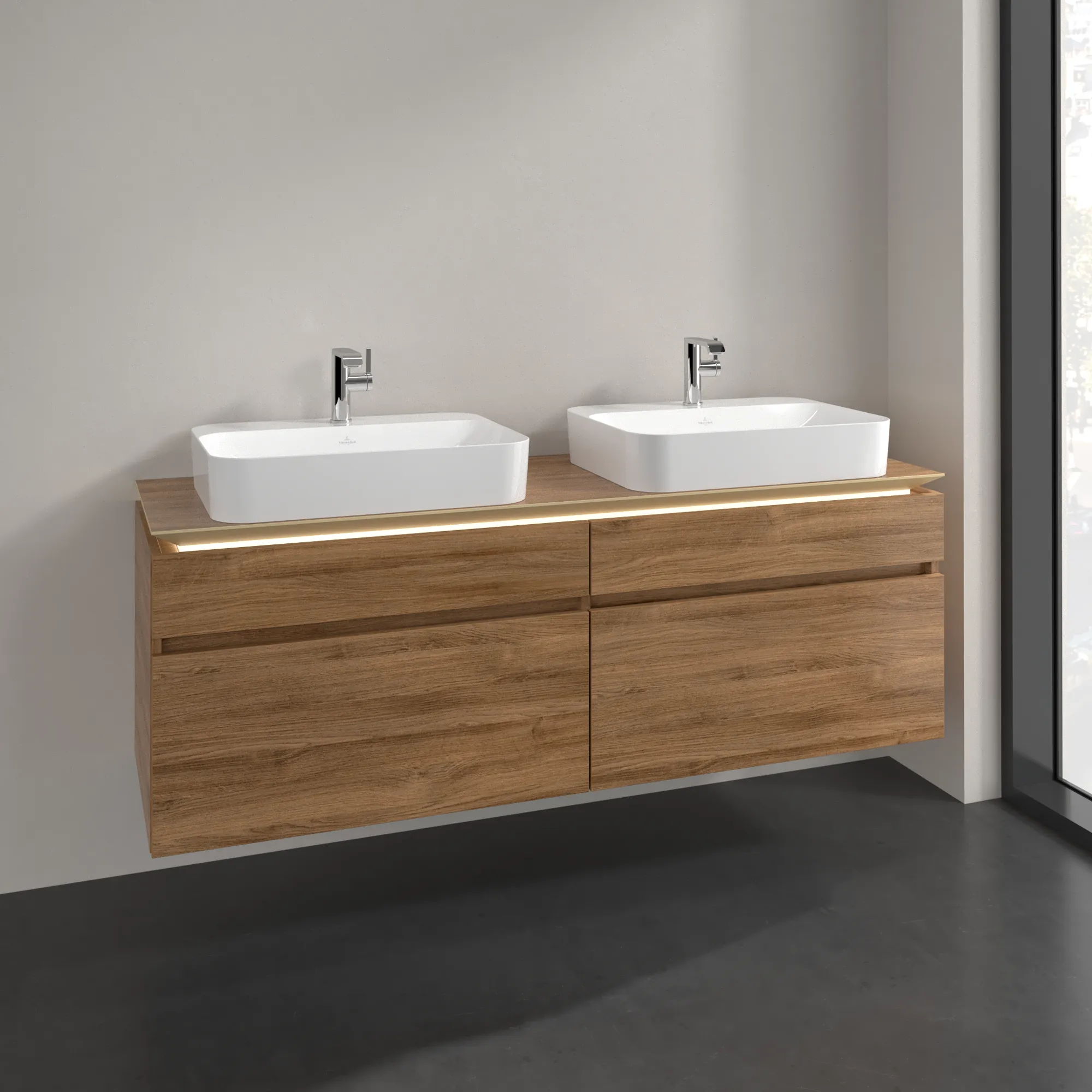 Villeroy & Boch Waschtischunterschrank „Legato“ für Schrankwaschtisch 160 × 55 × 50 cm links und rechts