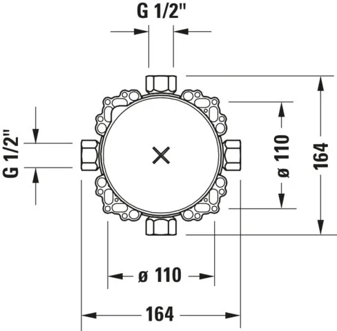 Duravit Unterputz-Armatur „Zubehör Armaturen“ Duravit Unterputz-Armatur „Zubehör Armaturen“
