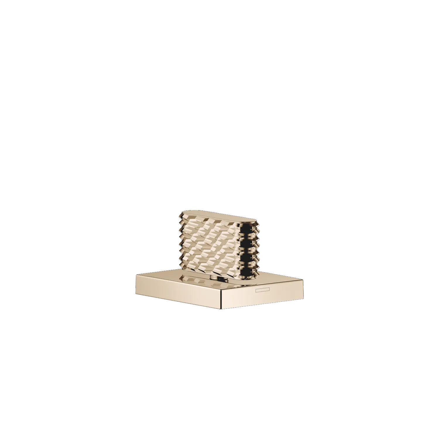 Dornbracht CL.1 Seitenventil rechtsschließend, kalt - Champagne (22kt Gold), Bohrungsdurchmesser 32 mm, Rosette 60 x 47 mm