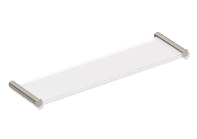 Ablage des Systems 162, Edelstahl, PVD, bestehend aus seitlichen Halteelementen und Ablagefläche aus Glas, 450 mm breit, 122 mm tief, in Farbe CK (messing glänzend) Ablage des Systems 162, Edelstahl, PVD, bestehend aus seitlichen Halteelementen und Ablagefläche aus Glas, 450 mm breit, 122 mm tief, in Farbe CK (messing glänzend)