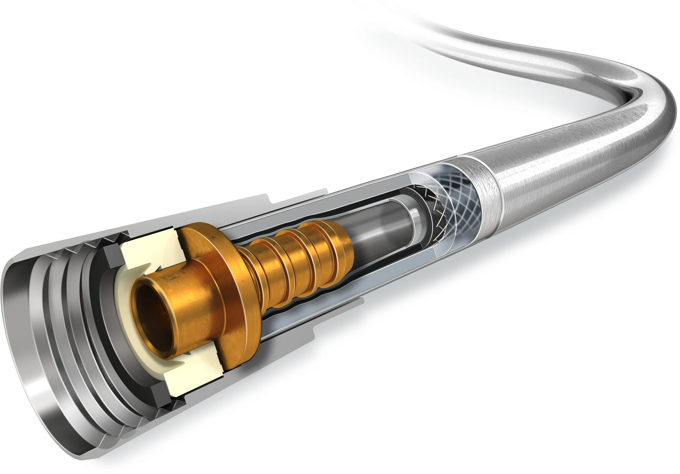 Hansgrohe Isiflex Brauseschlauch 160 cm, Edelmessing Hansgrohe Isiflex Brauseschlauch 160 cm, Edelmessing