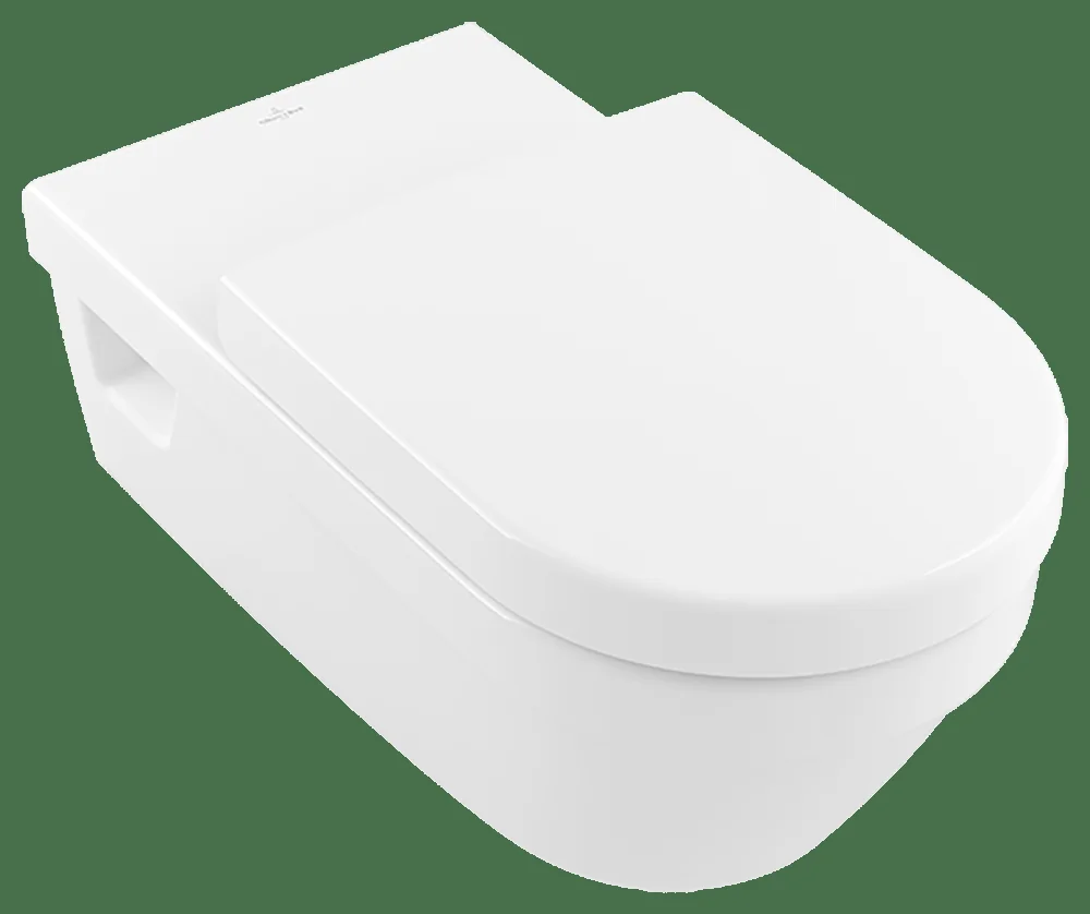 Villeroy & Boch ViCare Tiefspül-WC wandhängend 370x700mm Oval Weiß Alpin AntiBac CeramicPlus