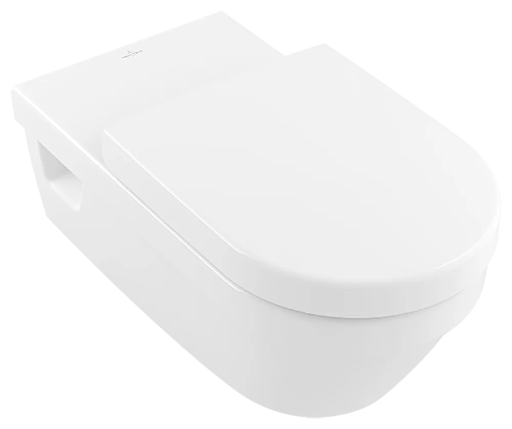 Villeroy & Boch Tiefspül-WC ViCare spülrandlos 370x700x325mm oval wandhängend Weiß Alpin