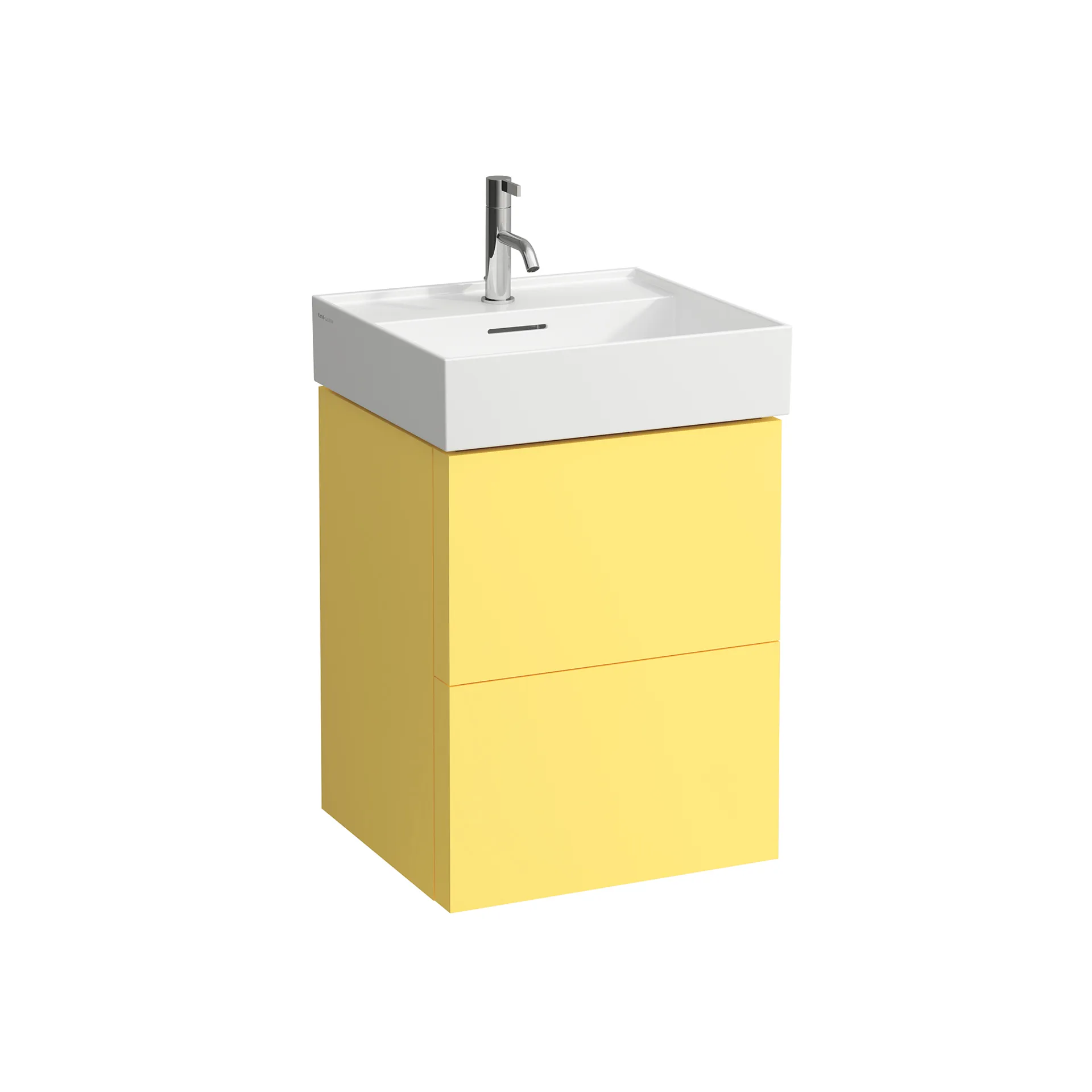 Laufen Waschtischunterbau „Kartell“ 450 × 600 × 480 mm Senfgelb Laufen Waschtischunterbau „Kartell“ 450 × 600 × 480 mm Senfgelb