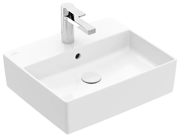 Villeroy & Boch Aufsatzwaschtisch aus TitanCeram „Memento 2.0“ 498 × 420 × 139 mm, mit Hahnlochbohrung, Hahnlochposition mittig in Weiß Alpin Villeroy & Boch Aufsatzwaschtisch aus TitanCeram „Memento 2.0“ 498 × 420 × 139 mm, mit Hahnlochbohrung, Hahnlochposition mittig in Weiß Alpin