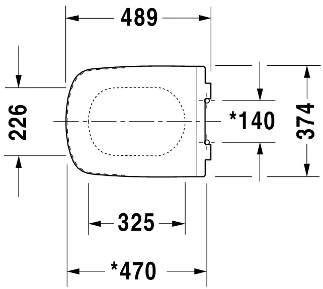 Duravit WC-Sitz „DuraStyle“ 35,9 × 48,9 × 5,4 cm