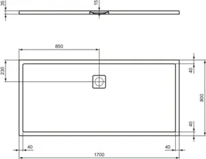 Ideal Standard Duschwanne „UltraFlatEvo“ Ideal Standard Duschwanne „UltraFlatEvo“