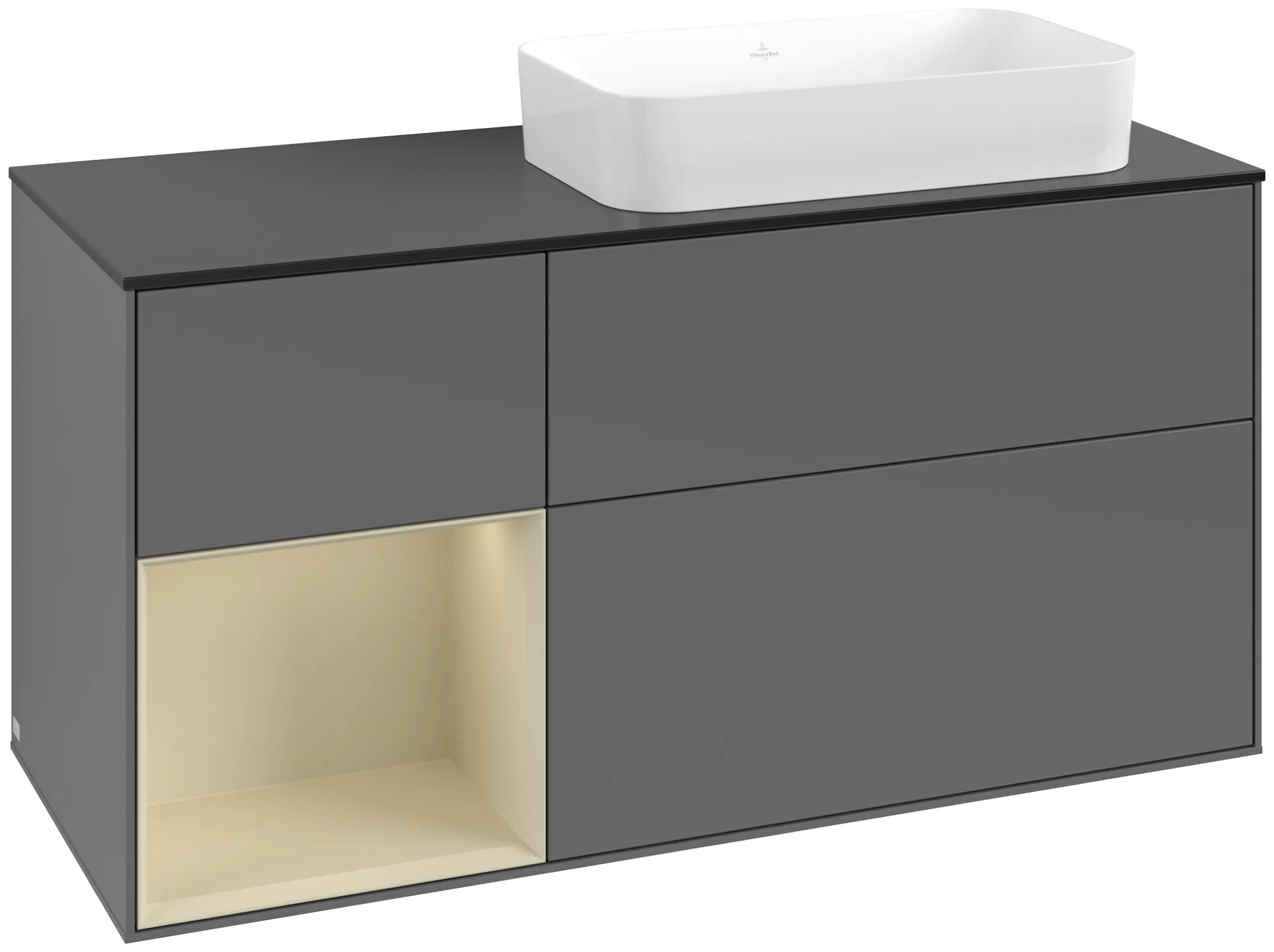 Villeroy & Boch Finion Waschbeckenunterschrank F68 1200x603x501mm anthrazit