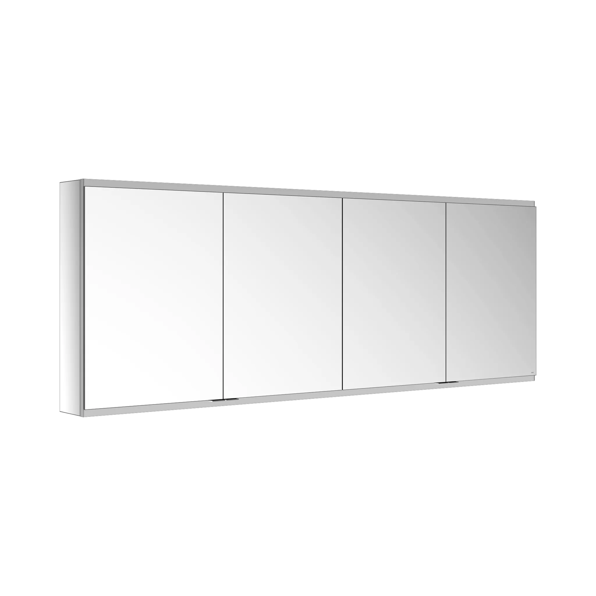 KEUCO Royal Modular 2.0 Spiegelschrank unbeleuchtet Wandvorbau, 4 Steckdosen 2000x700x160mm silber-eloxiert