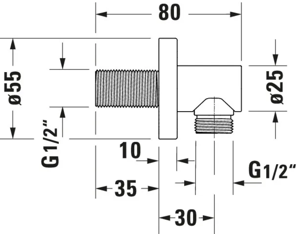 Brausegarnitur Brausen und Zubehör Wandanschlussbogen „ZubehörArmaturen“ in Chrom Brausegarnitur Brausen und Zubehör Wandanschlussbogen „ZubehörArmaturen“ in Chrom
