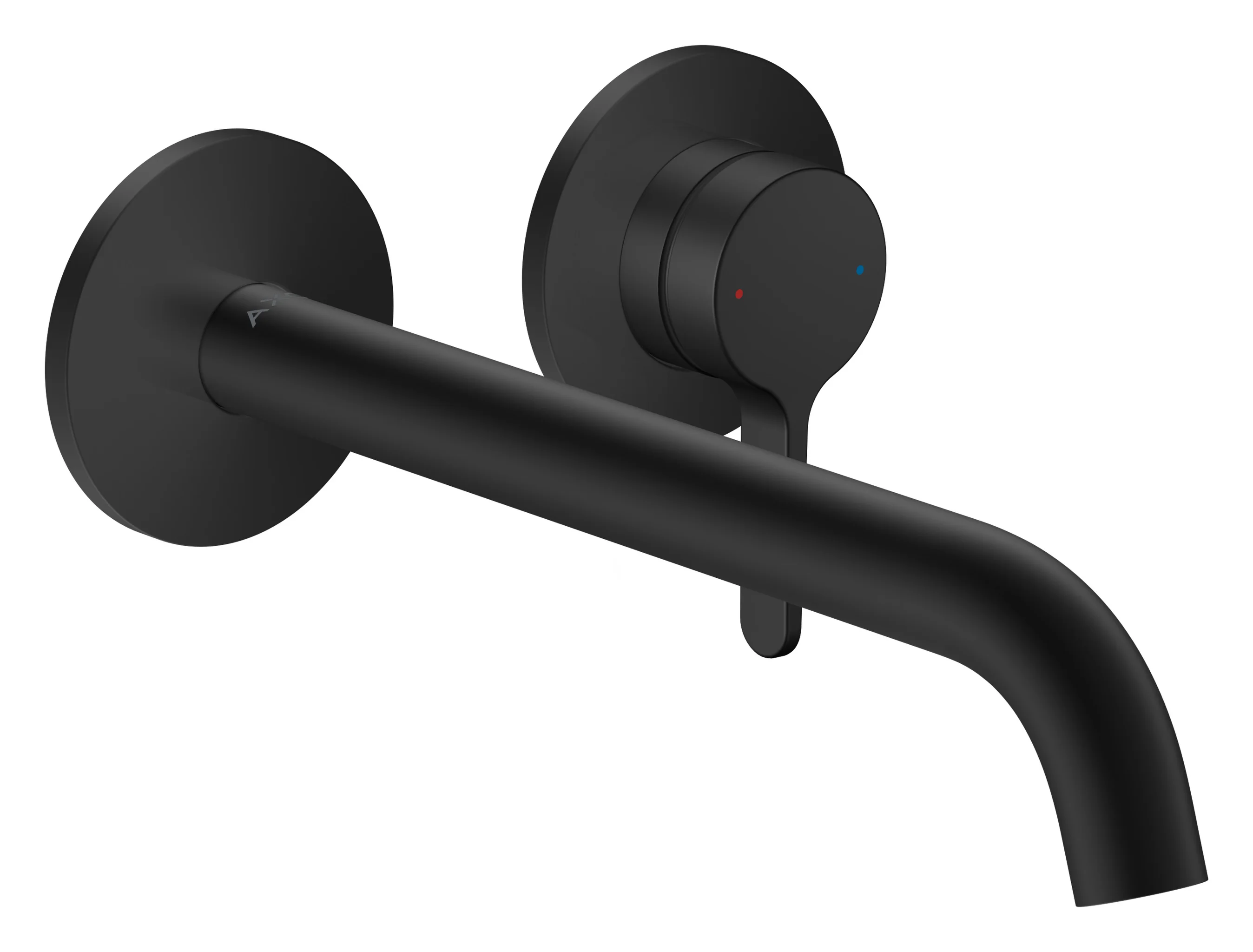 Hansgrohe AXOR One Einhebel-Waschtischmischer Unterputz, mattschwarz, Ausladung 220 mm