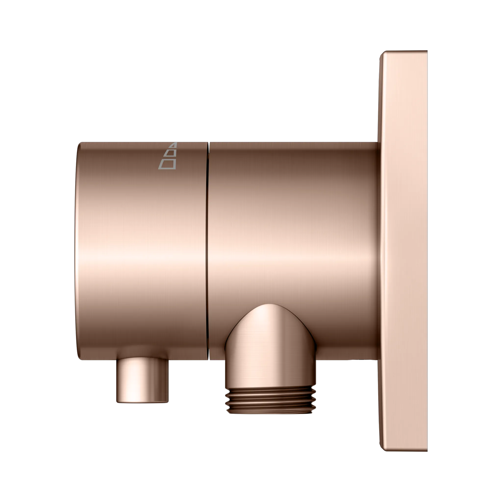 IXMO Absperrventil UP DN15 IXMO Comfort, eckig Rotgold geb.