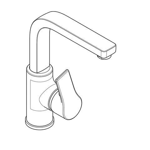Kludi ZENTA SL Waschtisch-EHM schwenkbar mit seitl.Betätig., o.Ablg. chrom Kludi ZENTA SL Waschtisch-EHM schwenkbar mit seitl.Betätig., o.Ablg. chrom