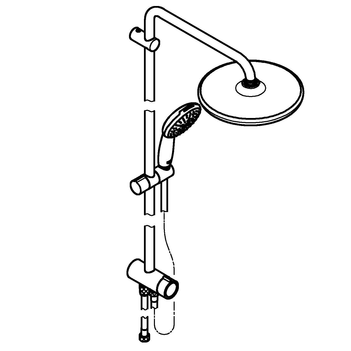 Grohe Duschsystem „Tempesta system 250“