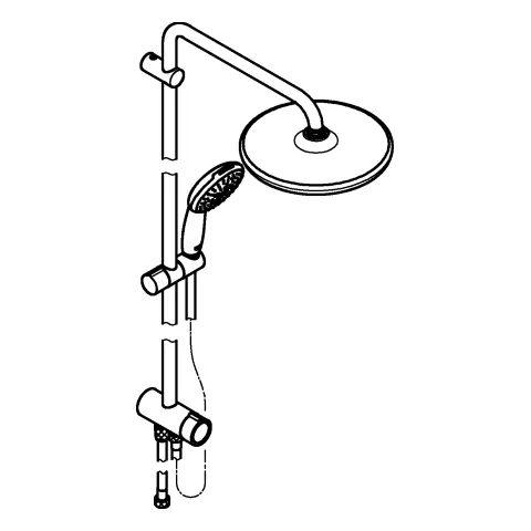 Grohe Tempesta System 250, Duschsystem, matt black Grohe Tempesta System 250, Duschsystem, matt black