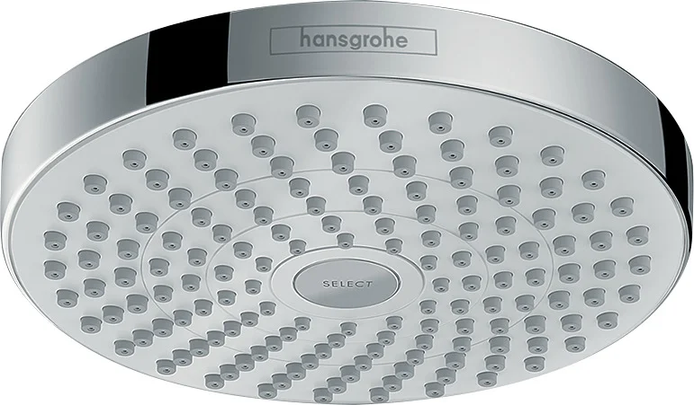 Hansgrohe Croma Select S Kopfbrause 180 mm, Chrom, Rain & IntenseRain Strahl, EcoSmart Technologie