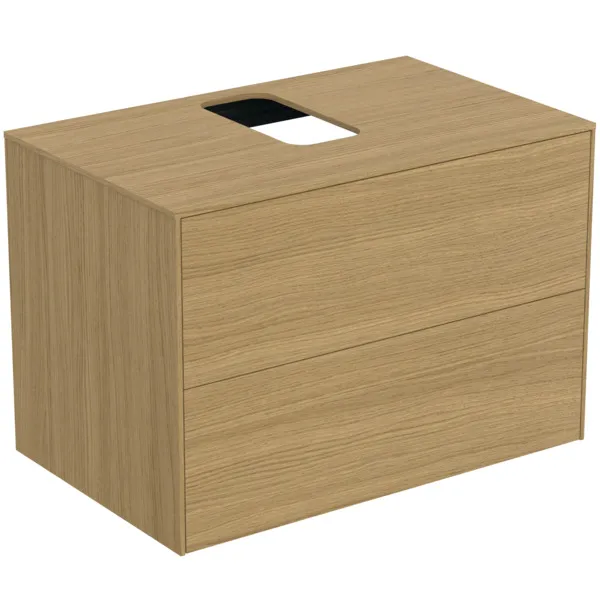 Ideal Standard Waschtischunterschrank „Conca“ 80,2 × 55 × 50,5 cm Eiche hell Furnier Ideal Standard Waschtischunterschrank „Conca“ 80,2 × 55 × 50,5 cm Eiche hell Furnier