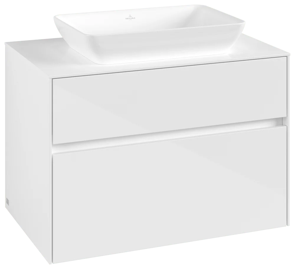 Villeroy & Boch Collaro Waschbeckenunterschrank C10800 Glossy White