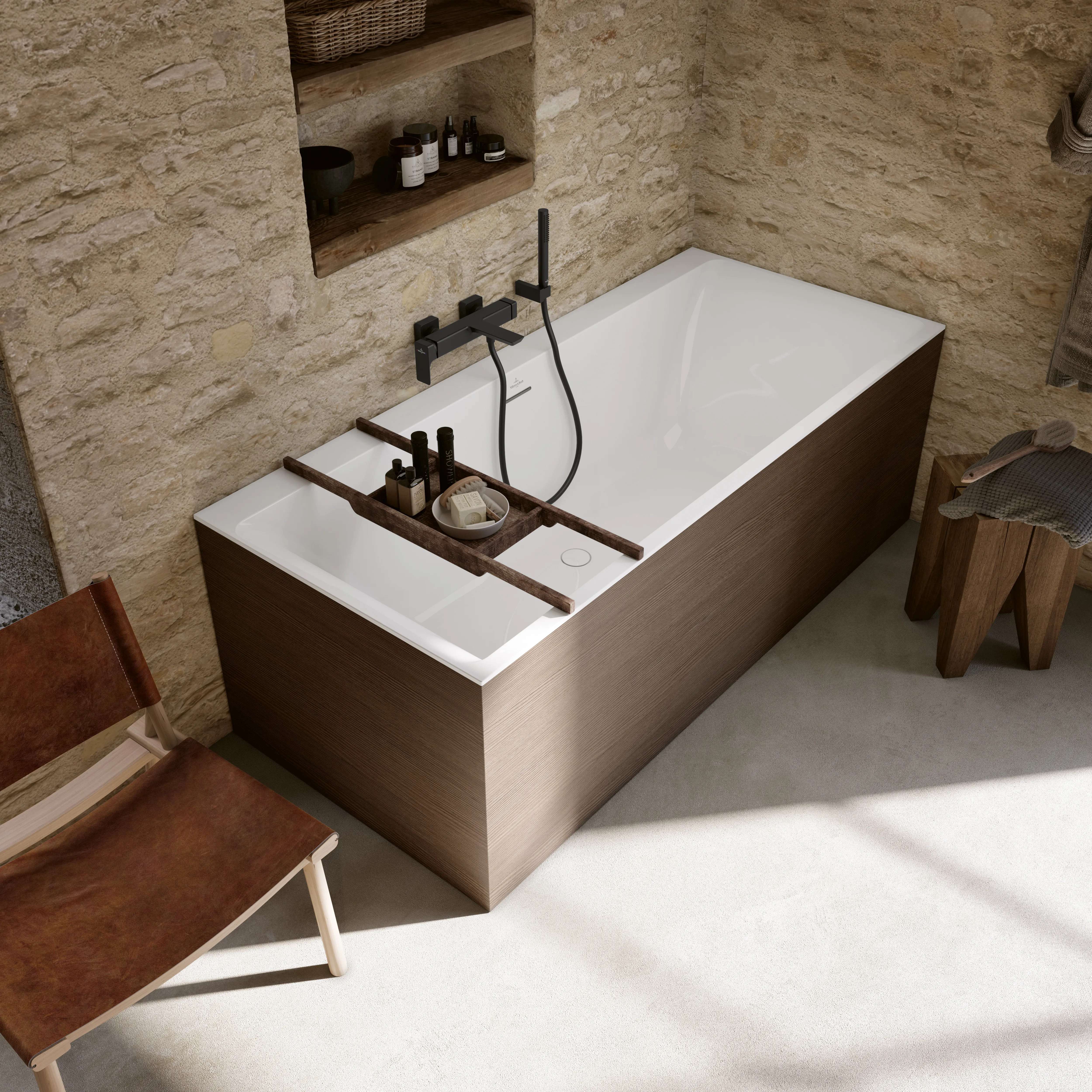 Villeroy & Boch Badewanne Subway 3.0 1800 x 800 mm Höhe 480 mm Stone White Einbauhöhe 610-660 mm Villeroy & Boch Badewanne Subway 3.0 1800 x 800 mm Höhe 480 mm Stone White Einbauhöhe 610-660 mm