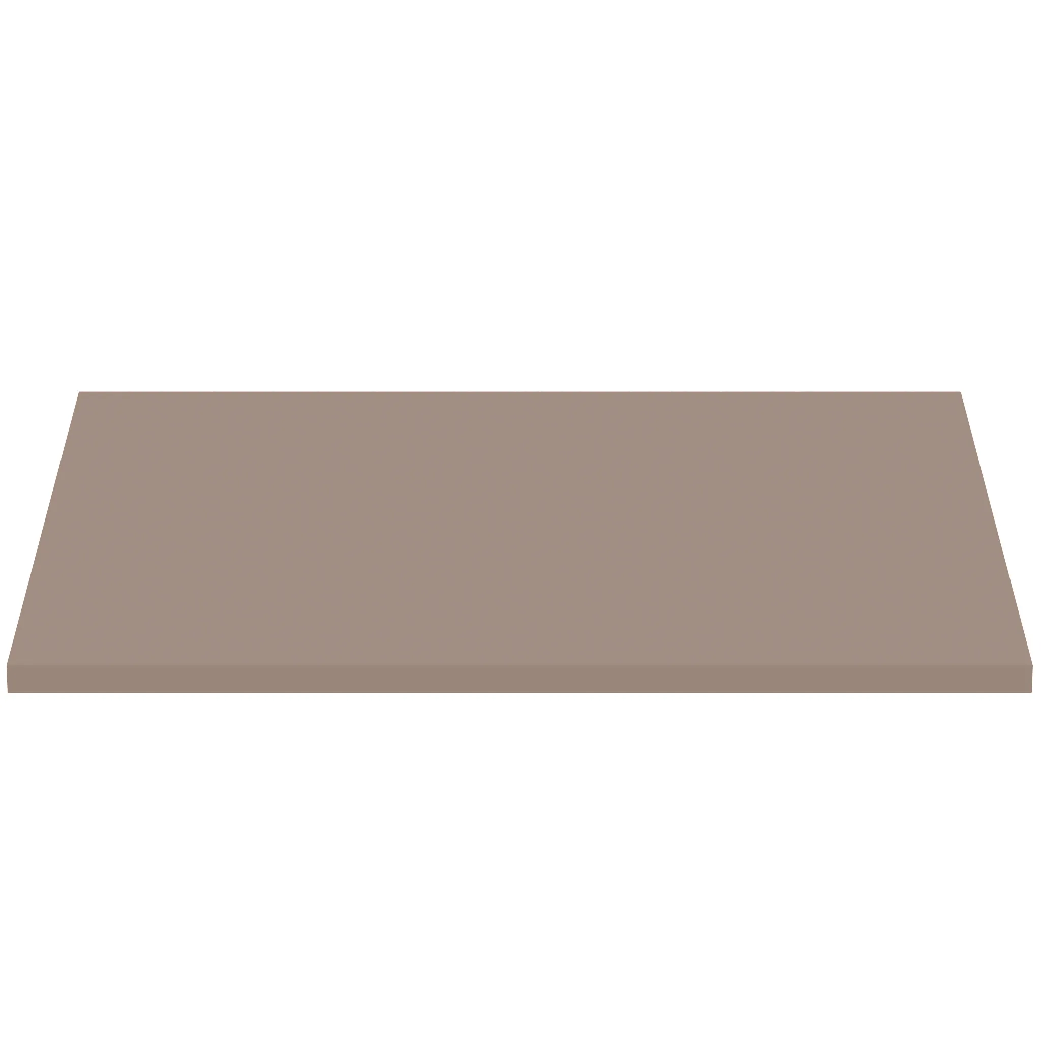 Ideal Standard Waschtischplatte i.life B ohne Ausschnitt, 602x507x18mm, Greige matt