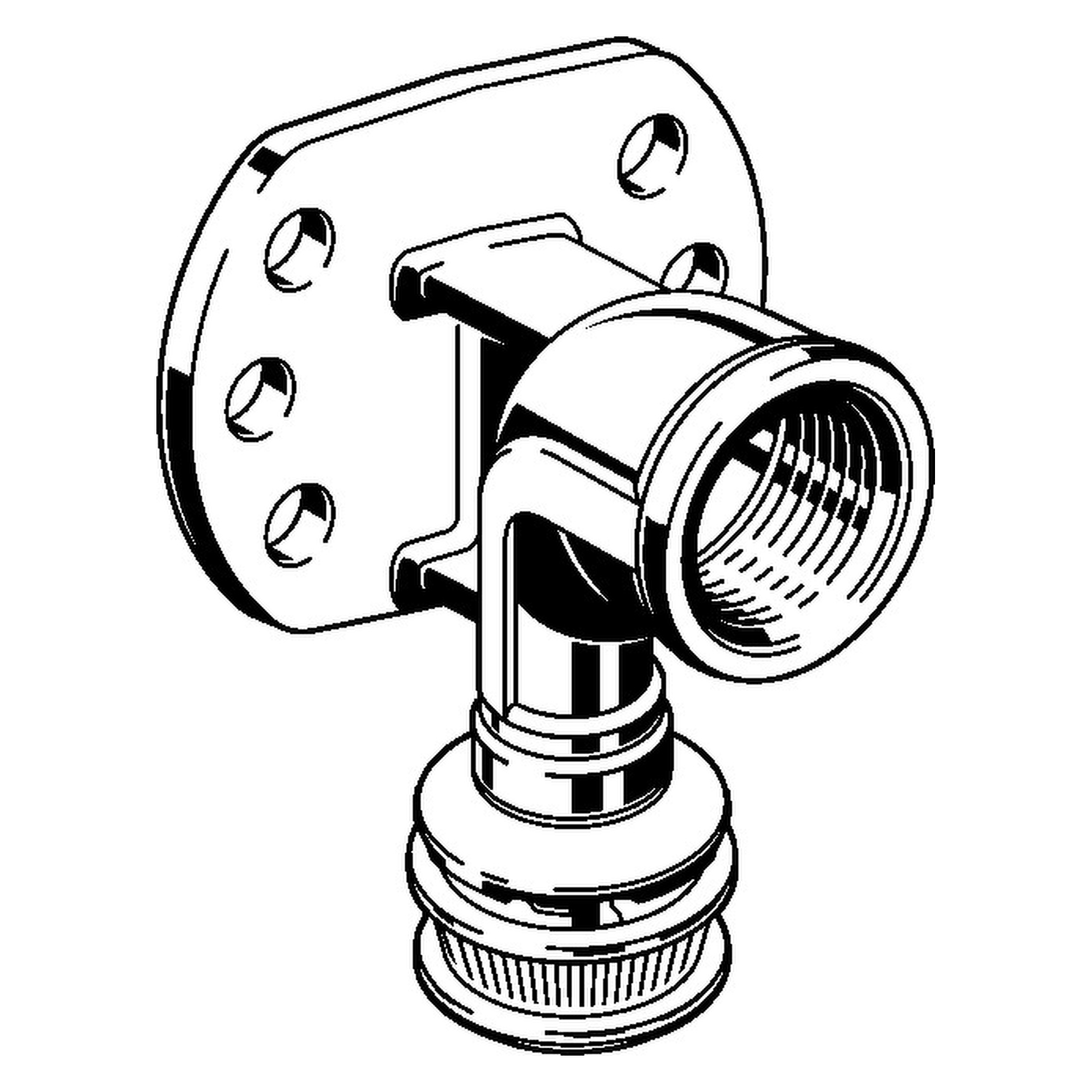 Viega „Raxofix“ Wandscheibe mit 1 Muffe und Innengewinde DN 10 | 1/2″