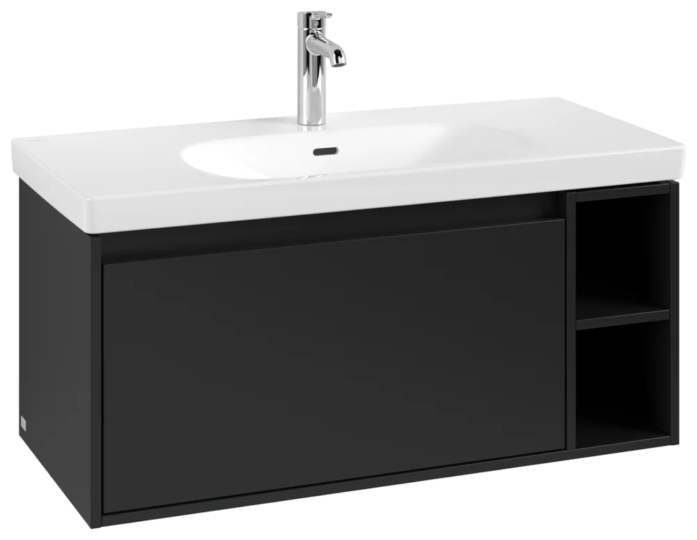 Villeroy & Boch Waschbeckenunterschrank Skyla C79100, 972 x 436 x 439 mm, Volcano Black