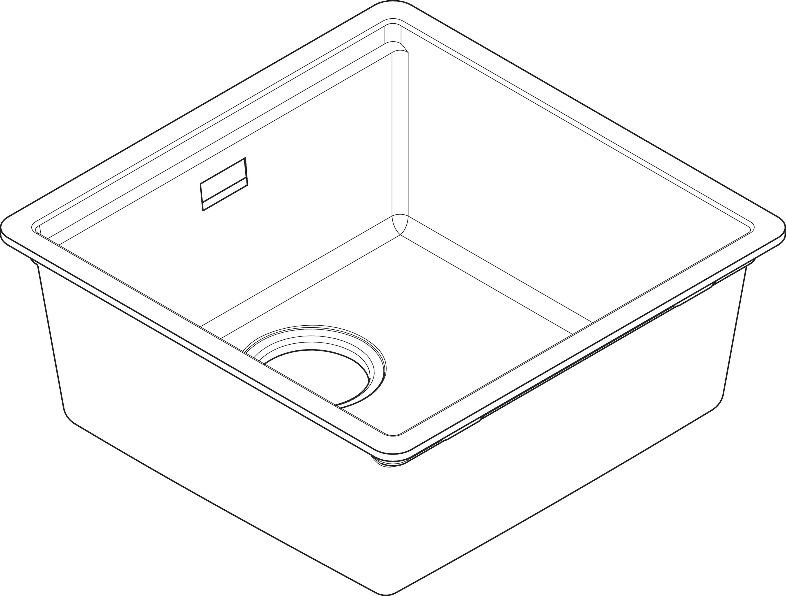 Hansgrohe Einbauspüle S53 Serie 400 Steingrau, 447 x 447 mm, flächenbündig, Beckentiefe 190 mm Hansgrohe Einbauspüle S53 Serie 400 Steingrau, 447 x 447 mm, flächenbündig, Beckentiefe 190 mm