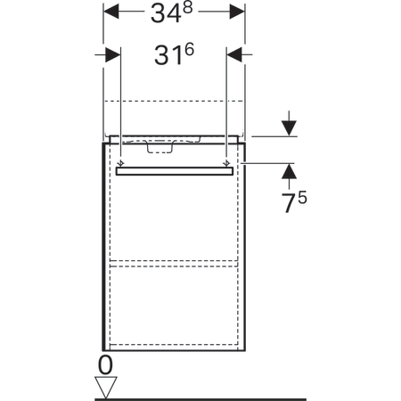 Geberit Waschtischunterschrank „Renova Comprimo“ Geberit Waschtischunterschrank „Renova Comprimo“