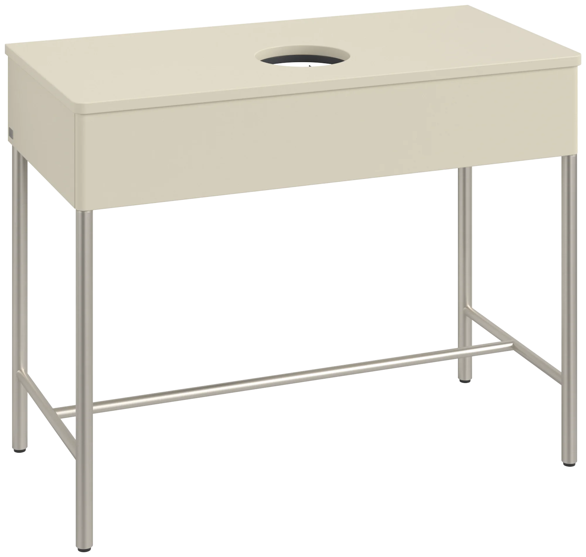 Villeroy & Boch Waschbeckenunterschrank Artis L61010, Silk Grey Matt Lacquer, 1000x782x500mm, mit Metallgestell, Beleuchtung, Push-to-open Funktion Villeroy & Boch Waschbeckenunterschrank Artis L61010, Silk Grey Matt Lacquer, 1000x782x500mm, mit Metallgestell, Beleuchtung, Push-to-open Funktion