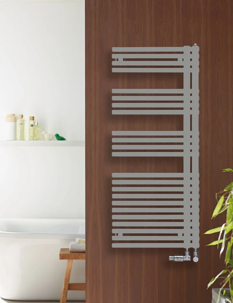 Zehnder Forma Asym HTW LFAEL-170-50/DD, elektrisch, links, 1801x60x496 mm, RAL 7046