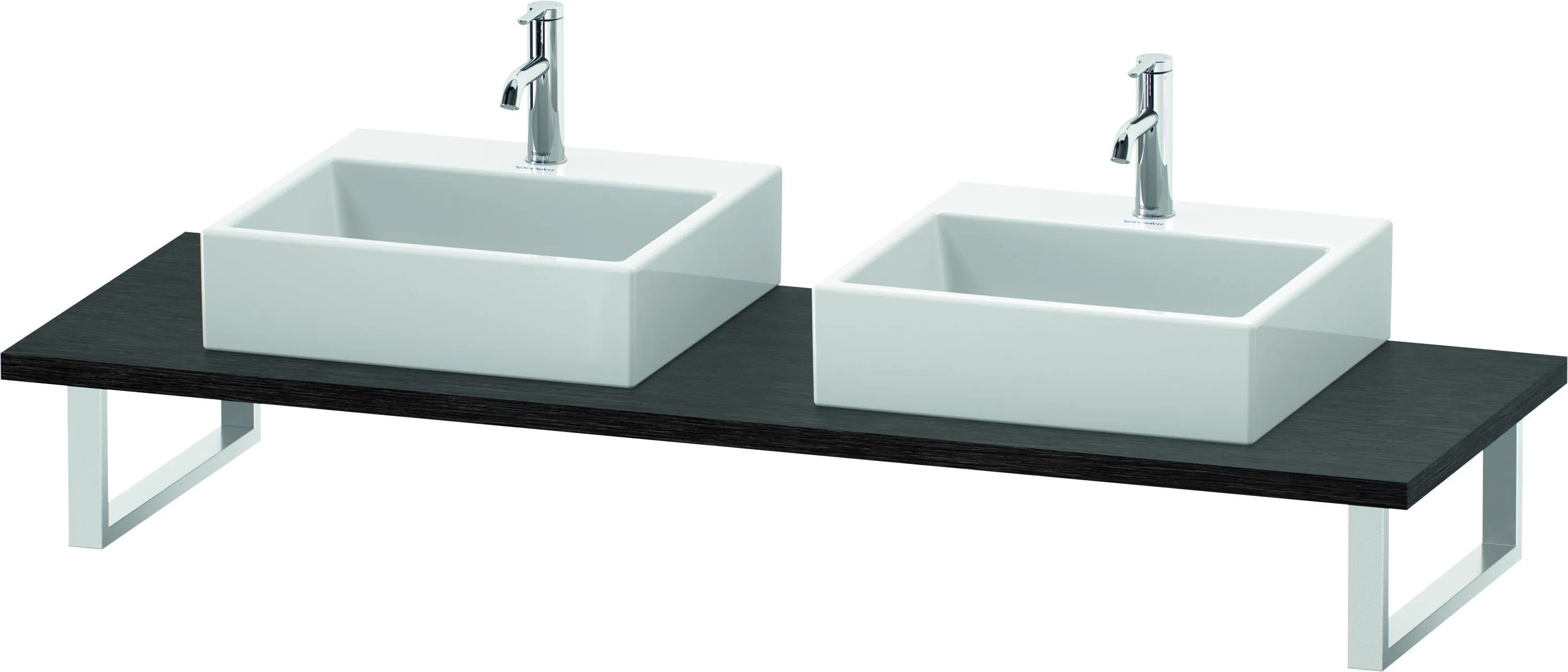 Duravit Konsole „L-Cube“ in Eiche Dunkel gebürstet Duravit Konsole „L-Cube“ in Eiche Dunkel gebürstet