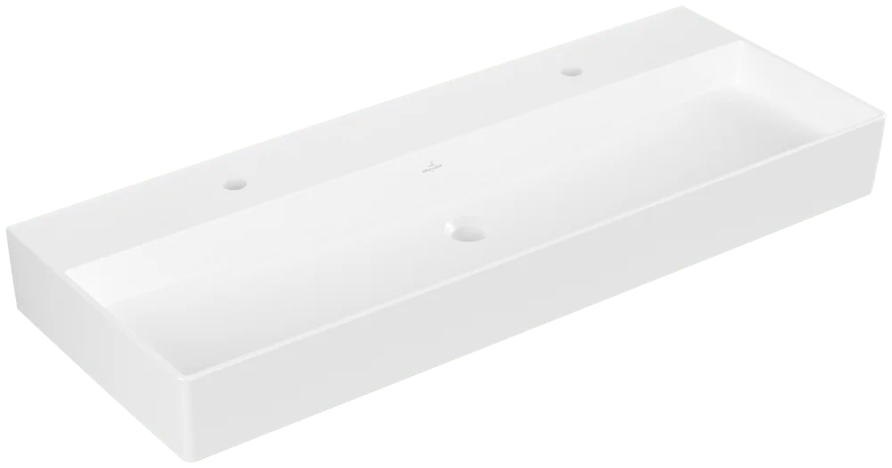 Villeroy & Boch Memento 2.0 Wandwaschbecken Stone White CeramicPlus 1200x470x150mm TitanCeram, matt, 2-Loch, ohne Überlauf Villeroy & Boch Memento 2.0 Wandwaschbecken Stone White CeramicPlus 1200x470x150mm TitanCeram, matt, 2-Loch, ohne Überlauf