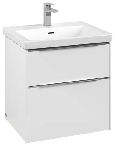 Villeroy & Boch Waschtischunterschrank „Subway 3.0“ für Schrankwaschtisch 572 × 576 × 478 mm Pure White, für Becken mittig