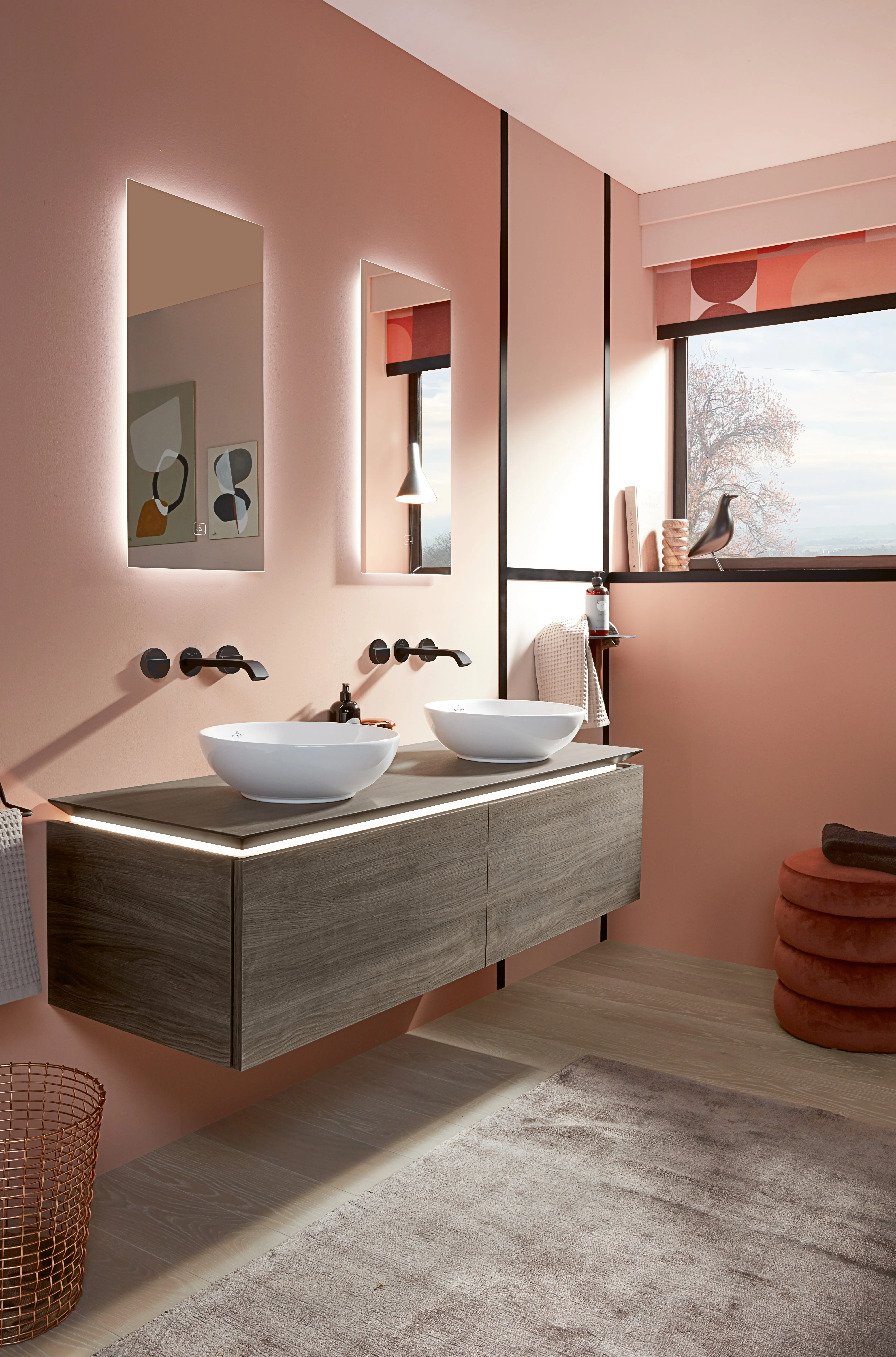 Villeroy & Boch Aufsatzwaschtisch aus TitanCeram „Loop & Friends“ ⌀ 380 mm, ohne Hahnlochbohrung in Weiß Alpin Villeroy & Boch Aufsatzwaschtisch aus TitanCeram „Loop & Friends“ ⌀ 380 mm, ohne Hahnlochbohrung in Weiß Alpin