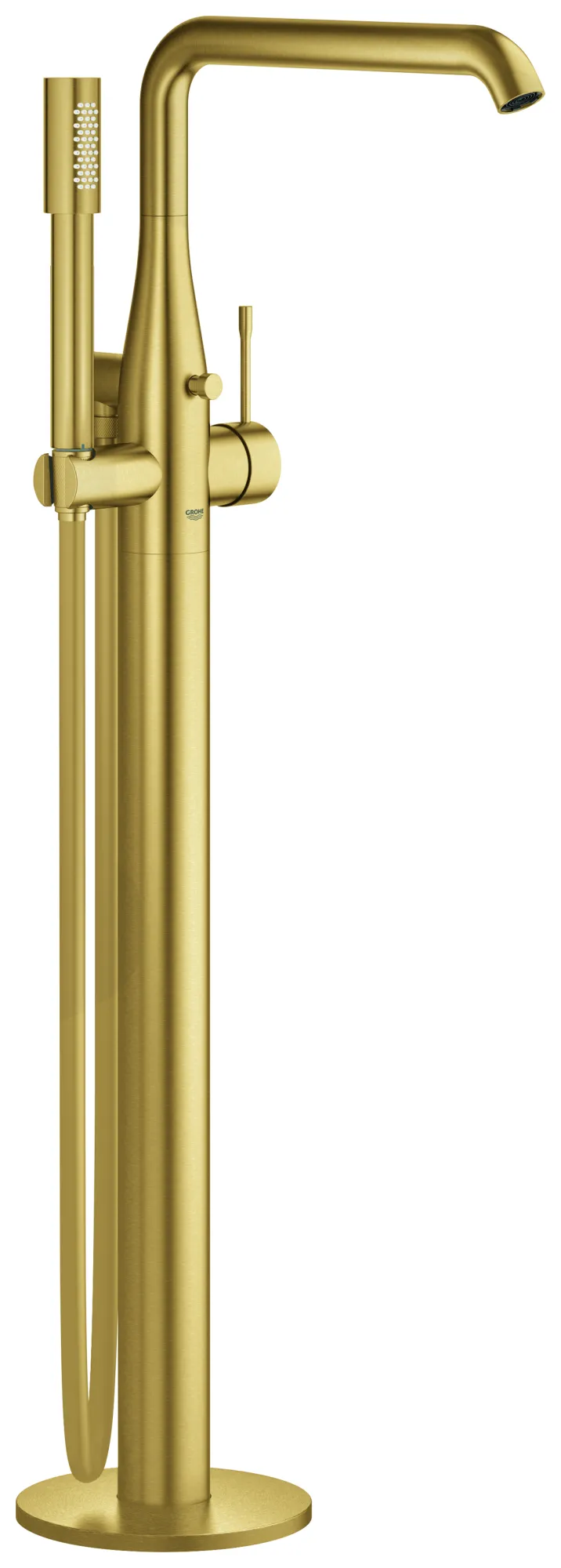 Einhand-Wannenbatterie Essence 25248_1, Bodenmontage, Fertigmontageset für 45 984, Ausladung 277 mm, eigensicher, Professional Edition, chrom Einhand-Wannenbatterie Essence 25248_1, Bodenmontage, Fertigmontageset für 45 984, Ausladung 277 mm, eigensicher, Professional Edition, chrom